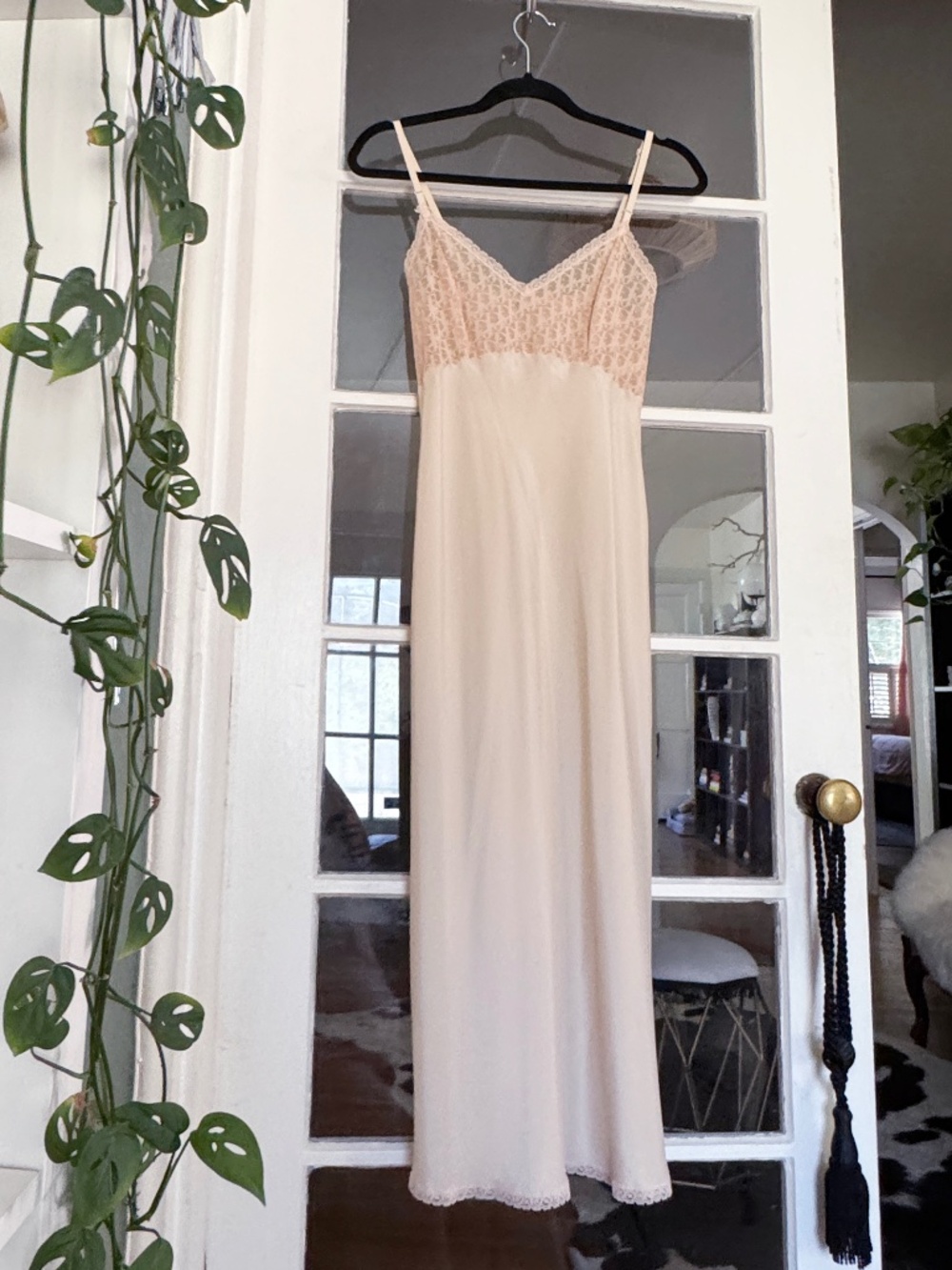 Christian DIOR 70s-80s VINTAGE Sheer slip RARE Union-made lingerie EXCELLENT!